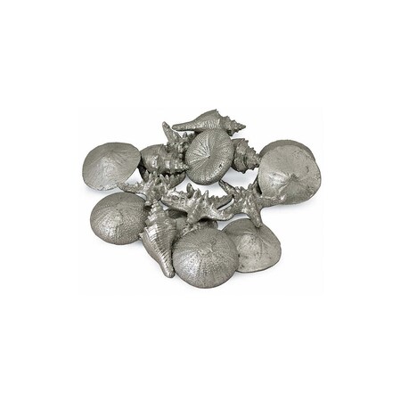 Regina Andrew Assorted Mini Seashells Set of 12 (Silver) 20-1016